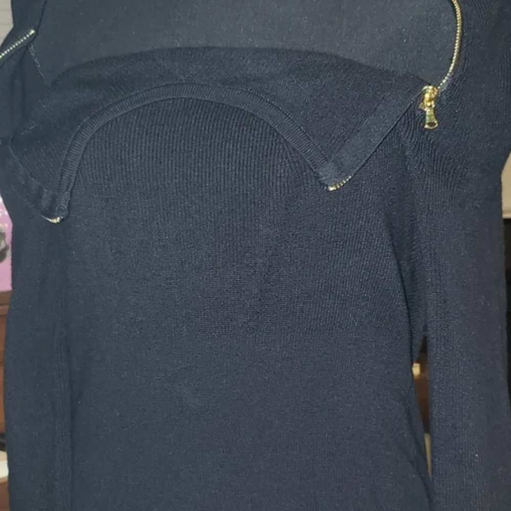 INC sweater dress long sleeve zippers - Picture 6 of 6